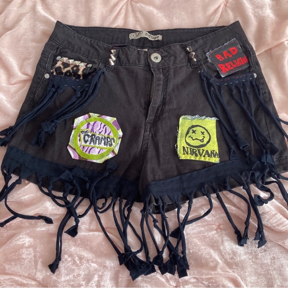 Refuge DIY/Customized Black High Waisted Shorts
